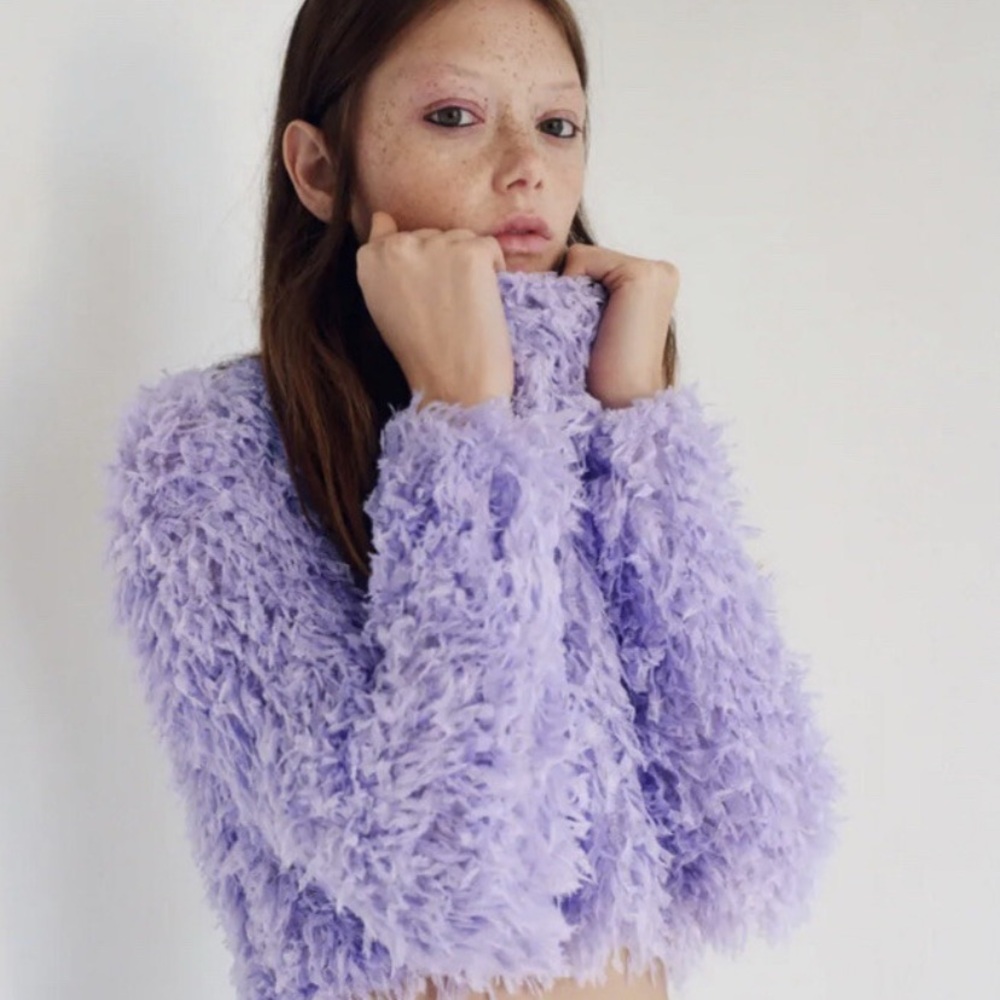 Zara Feather Effect Sweater
